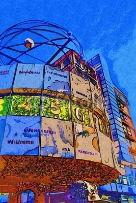 maxtor777, Berlin art design illustration (abstrakt, architektur, kunst, backgrounds, berlin, hell, stadtlandschaft, ausschnitt, pfad, verfärbt, bunt, kreativität, europa, deutsch, grunge, abbildung, tinte, orientierungspunkt, monuments, malen, panoramisch, papier, skyline, platsch, spritze)
