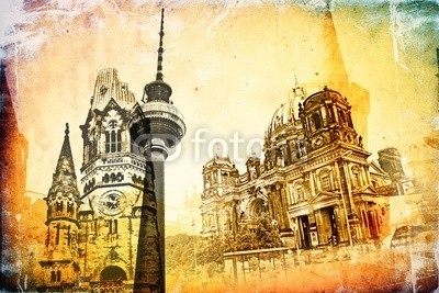 maxtor777, Berlin art design illustration (abstrakt, architektur, kunst, backgrounds, berlin, hell, stadtlandschaft, ausschnitt, pfad, verfärbt, bunt, kreativität, europa, deutsch, grunge, abbildung, tinte, orientierungspunkt, monuments, malen, panoramisch, papier, skyline, platsch, spritze)