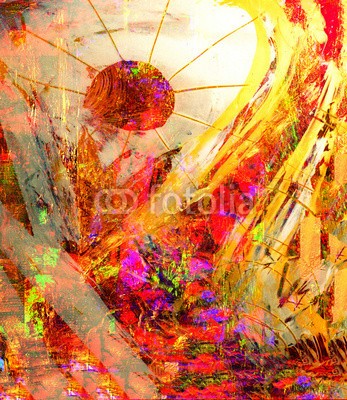 Laurin Rinder, Oil painting (abstrakt, acryl, kunst, künstler, kunstvoll, backgrounds, schöner, blau, bürste, canvas, farbe, handwerk, dekorativ, dekoration, entwerfen, details, gold, grün, öl, malerei, farbenskala, mustern, rosa, rot, weiß, szenerie, geformt, studio, oberfläch)