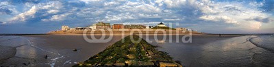 Blickfang, Norderney Panorama am Strand (blau, deutsch, reiseziel, insel, meer, sand, urlaub, touristisch, nordsee, sylt, wasser, panorama, welle, stranden, strandkorb, himmel, attraktion, norderney, europa, strandkorb, erholung, kur, sanddünen, see, wandel)
