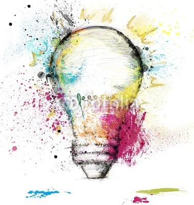 alphaspirit, Smart idea (glühbirne, business, malen, kreativ, entwerfen, skizze, zeichnung, electric, elektrizität, flüssig, ideen, illuminieren, beleuchtung, vorstellung, innovation, intelligenz, lampe, elektrisches licht, objekt, regenbogen, sketch, lösung, platsch, gisch)