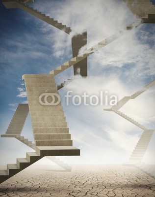 alphaspirit, Endless stairs (endlos, treppe, gelegenheit, klettern, höhenlage, ehrgeiz, business, karriere, stadt, wolken, konzept, schwer, schwierigkeiten, distance, weite, zuwachs, hart, hoch, job, lang, beruf, gelegenheit, draußen, steigung, maßstab, nachforschungen, trepp)