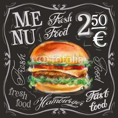 ~ Bitter ~, fast food vector logo design template.  hamburger, burger or (schnell, essen, vektor, firmenlogo, vorlage, hamburger, burger, menü, board, icon, text, banner, posters, verkauf, frisch, abbildung, artwork, sketch, vorschaubild, zeichnung, schwarz, weiß, backgrounds, kreide, retro, jahrgang, preis, rahmen, koche)