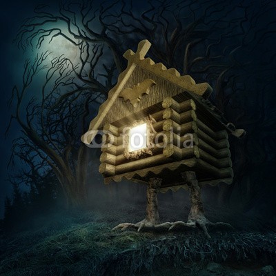 Elena Schweitzer, Hut with chicken legs (fantasy, erzählung, russisch, dunkel, wald, holz, baum, magisch, traum, surreal, licht, laterne, nebel, fenster, dunkelheit, nacht, nebel, zuhause, verträumt, abenteuer, niemand, mysterium, geheimnisvoll, tiefe, märchen, vorstellung, vorstellen, hau)