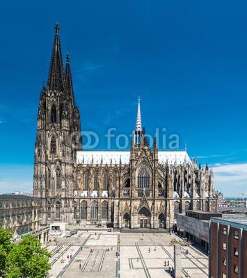 davis, Köln (cologne, cologne, brücke, dom, rhein, abend, flu)