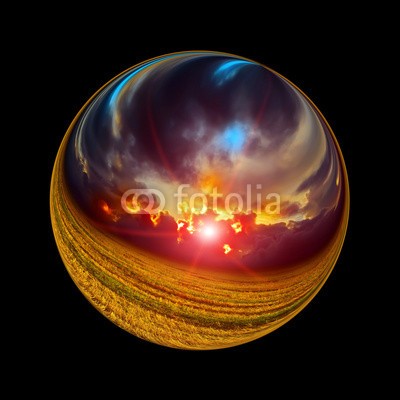 isoga, Fantastic colorful ball (klar, verkrümmen, ball, kräfte, berg, sand, perlen, magisch, hell, licht, mond, fantasy, energie, sphäre, system, entladen, runde, welt, linse, durchsichtig, lightning, palme, oden, mystik, kugel, raum, makrokosmos, bezauberung, feld, erdball, kosmo)