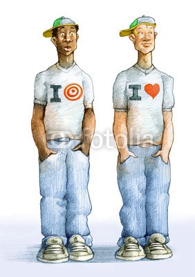 nuvolanevicata, racism (heranwachsender, fremdenfeindlichkeit, fremdenfeindlichkeit, diskriminierung, probleme, unterschied, herz, target, t-shirt, jean, protest, recht, schwarz, weiß, konzept, ideen, surreal, fantas)