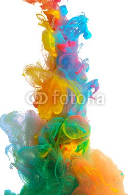 Leigh Prather, Clouds of bright colorful ink mixing in water (tinte, malen, bunt, abstrakt, backgrounds, wolken, farbe, rot, blau, grün, gelb, orange, lila, rosa, wolken, weiß, isoliert, platsch, fließen, kunst, bewegung, flüssigkeit, tapete, welle, glatt, wasser, entladen, färben, kunstvoll, geformt, pigment)