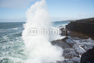 klauskreckler, Atlantic wave - Doolin, Clare, Irland (irland, welle, küste, felsen, felsen, meer, wasser, clare, atlantic, gischt, wolken, himmel, landschaf)