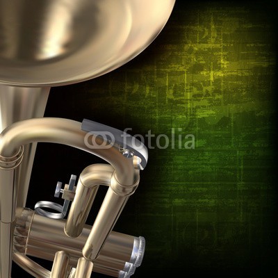 lembit, abstract grunge background with trumpet (piano, musik, trompete, schaukel, acoustic, musikalisch, posaune, klingen, jazz, wind, weiß, backgrounds, niemand, single, objekt, gold, abbildung, blues, saxophon, saxophon, saxophonist, glänzend, sopran, entwerfen, konzert, eleganze, stil, pfad, side)