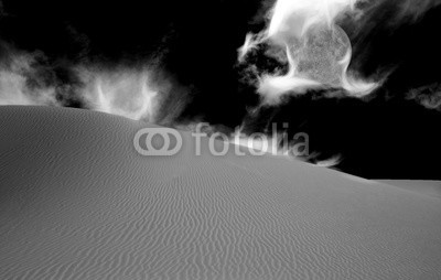 rolffimages, Desert Black and White Abstraction (abstrakt, mond, schwarz, weiß, bw, und, natur, wüste, sand, landschaft, trocken, hot, düne, himmel, reisen, hitze, trockenheit, wildnis, landen, dürre, hintergrund, verlassen, hügel, mustern, textur, extrem, terrain, hügel, sandig, erosion, kräusel)