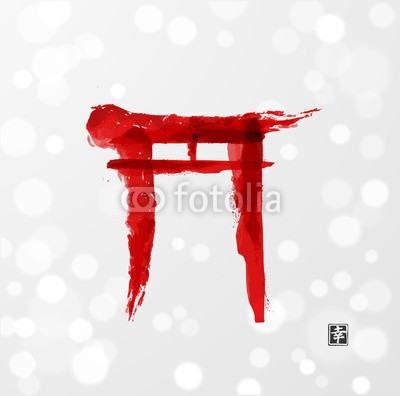 elinacious, Red torii gates hand-drawn with ink (abstrakt, architektur, kunst, asien, asiatisch, backgrounds, schöner, schwarz, bürste, gelassenheit, kultur, dekoration, entwerfen, tür, zeichnung, elemente, tor, grafik, icon, abbildung, tinte, isoliert, japan, japanisch, landschaft, natur, orientalisc)