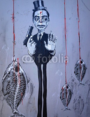 celeste clochard, graffiti (graffiti, selbstmord, selbstmörderisch, kunst, abstrakt, ausdruck, gewehr, malen, wand, aufprall, depression, depression, verzweiflung, hand, bremslicht, stop, psychos)