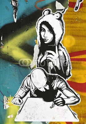 celeste clochard, graffiti (collage, tisch, design, graffiti, abstrakt, kunst, ausdruck, wand, zeichnung, farbe, bun)