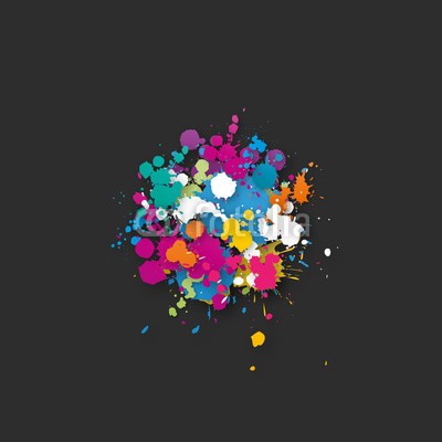 M.studio, peinture (malen, kunst, vergrößerung, platsch, platsch, platsch, bersten, aktion, bewegung, emotion, schönheit, maler, list, grunge, künstler, dekoration, kreativ, papier, plakat, landkarte, farbe, bunt, regenbogen, design, konzept, abstrakt, busines)