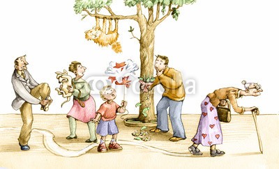 nuvolanevicata, sweet old granny (alt, süss, großmutter, psychologie, harmlos, anschein, gesellschaft, hilfe, spaziergang, lebensalter, life, sarkasmus, greise, stärke, opfer, abbildung, kunst, backgrounds, konzept, surreal, fantasy, charakter, cartoons, sarkasmu)