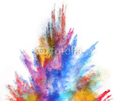 Lukas Gojda, Launched colorful powder on white background (farbe, bunt, backgrounds, abstrakt, staub, kreativ, textur, wolken, weiß, isoliert, blau, niemand, rauch, kosmisch, sphäre, entwerfen, rauchen, explodieren, masse, glühend, gas, giftig, amphetamine, smog, kosmos, malen, explodiert, tinte, platsch, ro)