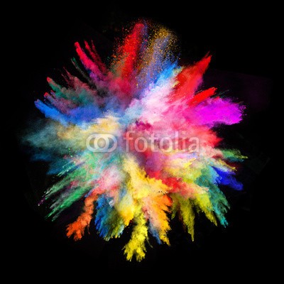 Lukas Gojda, Launched colorful powder on black background (farbe, bunt, backgrounds, abstrakt, schwarz, staub, kreativ, textur, wolken, weiß, isoliert, blau, niemand, rauch, kosmisch, sphäre, entwerfen, rauchen, explodieren, masse, glühend, gas, giftig, amphetamine, smog, kosmos, malen, explodiert, tint)