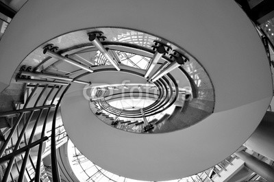 mattcardinal, Escalier en colimasson (treppe, spiralförmig, schwarzweiß, strukturen, anblick, tiefe, bordeaux, galerie, deck)