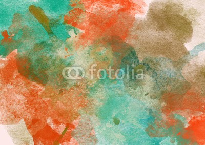 LoveKay, Artistic Bright Beauty Watercolor Background (wasserfarben, backgrounds, grün, orange, kunstvoll, papier, malen, textur, kunst, beeindruckend, platsch, banner, floral, bemalt, marker, farbe, wasser, hell, canvas, artwork, authentisch, coloured, bürste, marker, konzeptionell, zeichnung, färbe)