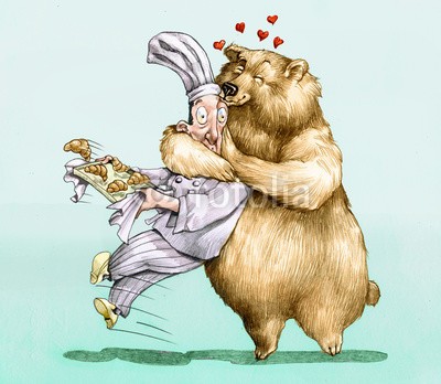 nuvolanevicata, sweet love (brot, bär, süss, croissant, liebe, herz, knuddeln, weich, überraschen, verführung, gier, freude, liebe, diät, essen, nährung, kunsthandwerker, kochen, kompetenz, dankbar sein, demonstrieren, zuneigung, dankbarkeit, grabschen, hüllen, kuschel)