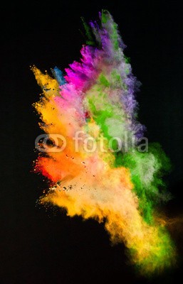 Lukas Gojda, Launched colorful powder on black background (farbe, bunt, backgrounds, abstrakt, schwarz, staub, kreativ, textur, wolken, weiß, isoliert, blau, niemand, rauch, kosmisch, sphäre, entwerfen, rauchen, explodieren, masse, glühend, gas, giftig, amphetamine, smog, kosmos, malen, explodiert, tint)