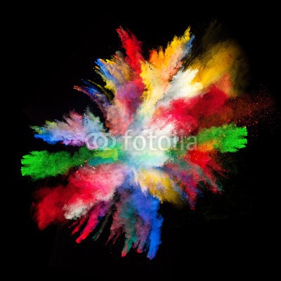 Lukas Gojda, Launched colorful powder on black background (farbe, bunt, backgrounds, abstrakt, schwarz, staub, kreativ, textur, wolken, weiß, isoliert, blau, niemand, rauch, kosmisch, sphäre, entwerfen, rauchen, explodieren, masse, glühend, gas, giftig, amphetamine, smog, kosmos, malen, explodiert, tint)