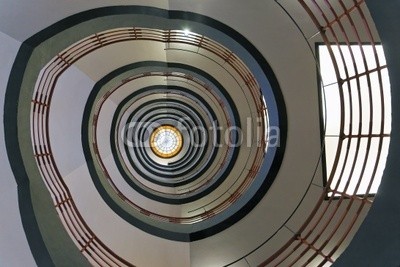 Blickfang, Wendeltreppe (wendeltreppe, treppe, treppenhaus, kreis, spirale, gebäude, architektonisc)
