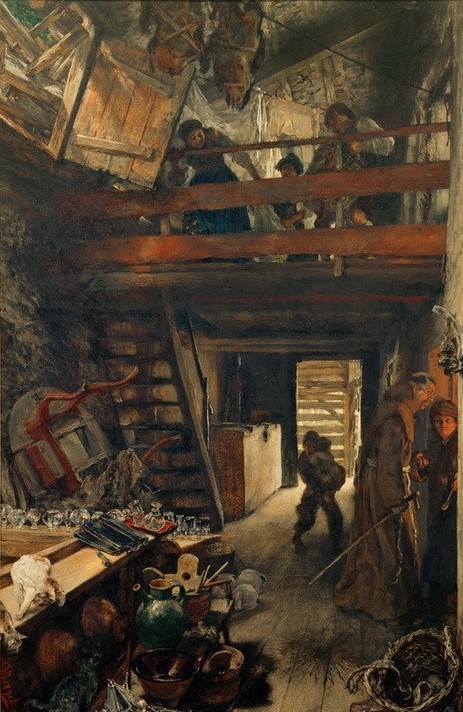 Adolph von Menzel, Küche in Hofgastein  (Mensch und Gesellschaft)