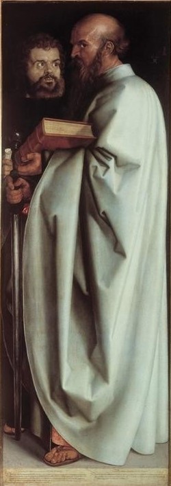 Albrecht Dürer, Die vier Apostel (Buch,Deutsche Kunst,Religion,Renaissance,Evangelist,Glatze,Bibel,Apostel,Apostelgeschichte,Berühmte Kunstwerke)
