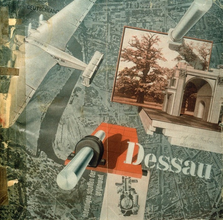 Joost Schmidt, Prospekt der Stadt Dessau (Bauhaus, Geographie, Werbung, Tourismus, Prospekt, Topographie, Stadtplan, Fotografie, Wunschgröße, Klassische Moderne, Grafik, Wohnzimmer, Treppenhaus,)