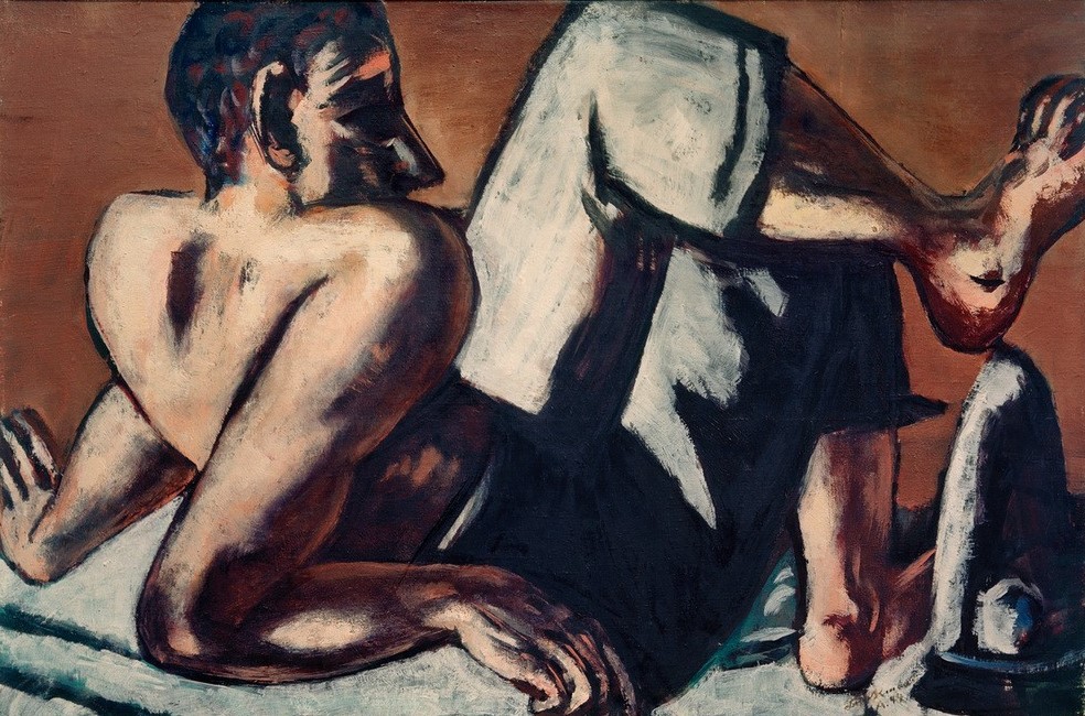 Max Beckmann, Halbakt-Clown (Artist) (Kunst,Geschichte und Politik,Mensch und Gesellschaft)
