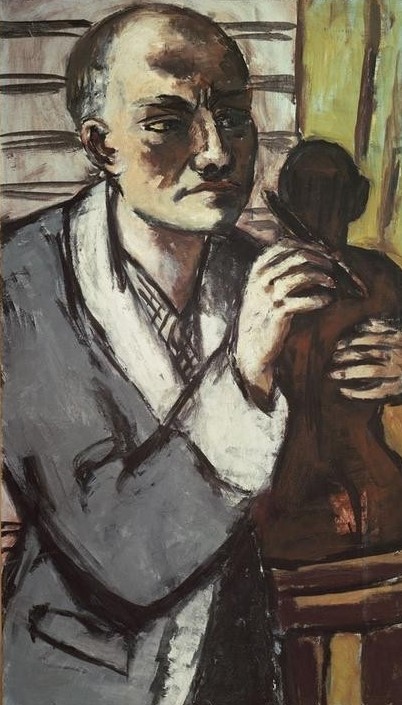 Max Beckmann, Selbstbildnis mit grauem Schlafrock (Kunst,Persönlichkeiten)