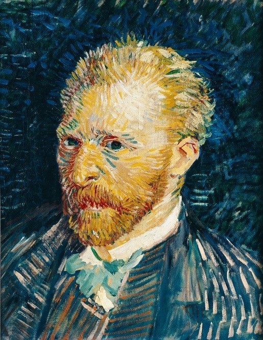 Vincent van Gogh, Selbstbildnis (Künstler,Maler (Künstler),Mann,Bart,Selbstbildnis,Portrait,Niederländische Kunst,Kleidung (Allgemein),Person,Frisur)
