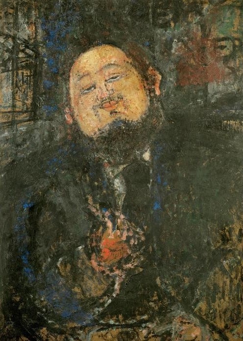 Amedeo Modigliani, Bildnis Diego Rivera (Fettleibigkeit,Grafiker,Künstler,Maler (Künstler),Mann,Völkerkunde,Portrait,Expressionismus,Italienische Kunst,Ecole De Paris,Land Und Leute)