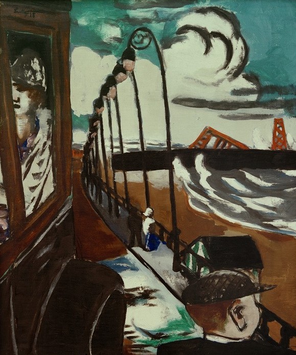 Max Beckmann, Strandpromenade in Scheveningen (Kunst,Wirtschaft und Infrastruktur,Orte und Reise)