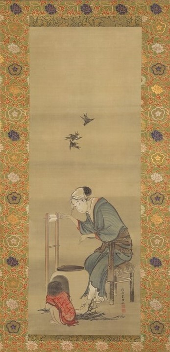 Katsushika Hokusai, Hanging scroll, 1790