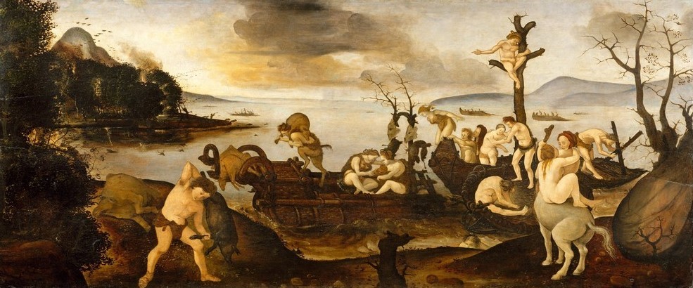 Piero di Cosimo, The Return from the Hunt (Mythologie, Fabelwesen, Centaurus, Jagdbeute, Schiff, Renaissance, Malerei, Klassiker, Wunschgröße, Wohnzimmer)
