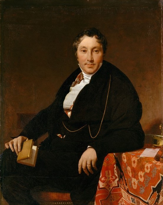 JEAN-AUGUSTE-DOMINIQUE INGRES, Jacques-Louis Leblanc (Mann, Adel, Reichtum, Portrait, Buch, Funktionär,  Neoklassizismus, Malerei, Klassiker, Wohnzimmer,  Wunschgröße)
