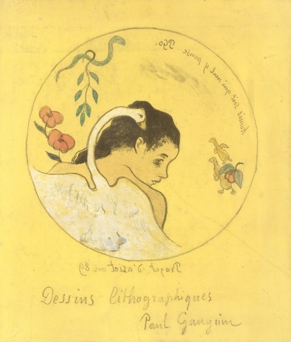 Paul Gauguin, ("Leda") Design for a Plate