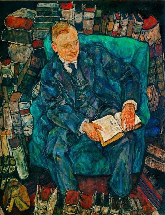 Egon Schiele, Bildnis Dr. Hugo Koller (Jugendstil,Portrait)