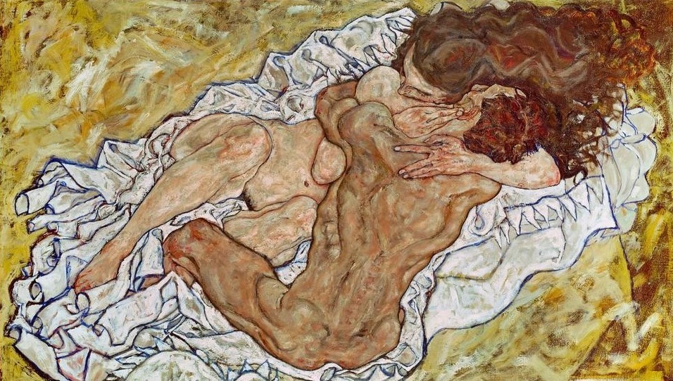Egon Schiele, Umarmung (Jugendstil,Akt)