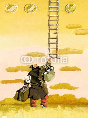 nuvolanevicata, utopia (mann, utopie, leiter, klettern, sehnsucht, gelegenheit, verlassen, reisegepäck, ideal, ungeduld, warten, einsamkeit, meldung, psychologie, archetyp, rolle, vorausahnen, füllen, konkurs, kopf, charakter, rosa, sonnenuntergänge, fehler, erziehung, kuns)