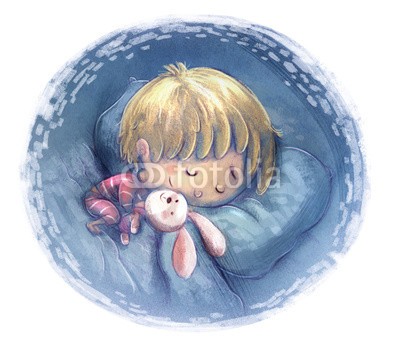 cirodelia, niño dormido con peluche (baby, schlafend, überschwingen, plüsch, spielzeug, bett, kissen, veld, manta, hübsch, freudig, nacht, dunkel, kind, zeichnung, kindheit, kindliche, isoliert, ausschnit)