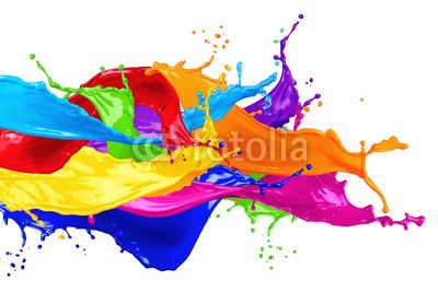 stockphoto-graf, colorful wild color splash isolated on white background (farbe, platsch, platsch, welle, bunt, tinte, bunt, isoliert, weiß, backgrounds, regenbogen, flüssigkeit, malen, platsch, mix, bewegung, spektrum, malerei, kunst, konzept, kreativ, studio, explosion, platsch, ausschütten, gießen, dynamisch, riesel)