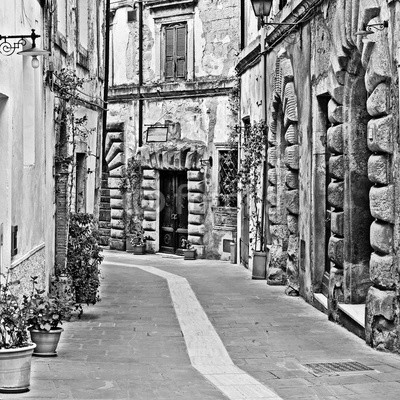 George, Sorano (italien, italienisch, stadt, stadtlandschaft, architektur, straße, fenster, haus, zuhause, historisch, gasse, uralt, apartment, balkon, gebäude, backstein, retro, jahrgang, filter, klang, verwischen, geknackt, tür, äusseres, europa, fassade, enge, lamp)