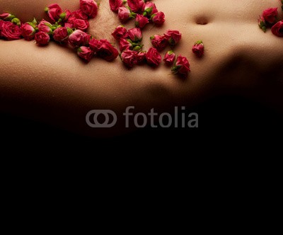 Nik_Merkulov, Naked female body (frau, körper, nackt, erotisch, rosé, figuren, sexy, salon, weiblich, sex, blume, massage, floral, flora, enthaarung, kosmetologie, schönheit, schöner, nackt, bauch, haut, teil, erwachsen, kaukasier, sinnlich, mädchen, spa, dunkel, schwarz, rosa, ro)
