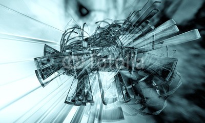 zeber, 3D futuristic background (virtuell, abstrakt, backgrounds, konzept, tiefe, 3d, leuchten, tapete, viereck, explodieren, fiktion, phantastisch, zukunft, géométrie, partikel, rendern, explosion, licht, digitales, wirklichkeit, cyber, technologie, geformt, computer, fantasy, abbildun)