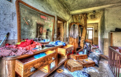 portishead5, Verlassenes Einfamilienhaus (leerstehend, haus, einfamilienhaus, bejahrt, dreck, ruine, messie, fenster, mess, verfallen, zerfallen, puff, vergessen, interieu)