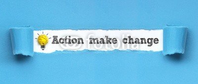 Coloures-pic, Action make change (erfolg, aktion, wechseln, motivation, motto, business, dienstleistungen, erfolgreiche, start, transformer, visionen, marketing, planes, neu, job, work, karriere, consulting, wort, lösung, symbol, text, papier, kreativität, kreativ, lampe, glühbirne, bla)